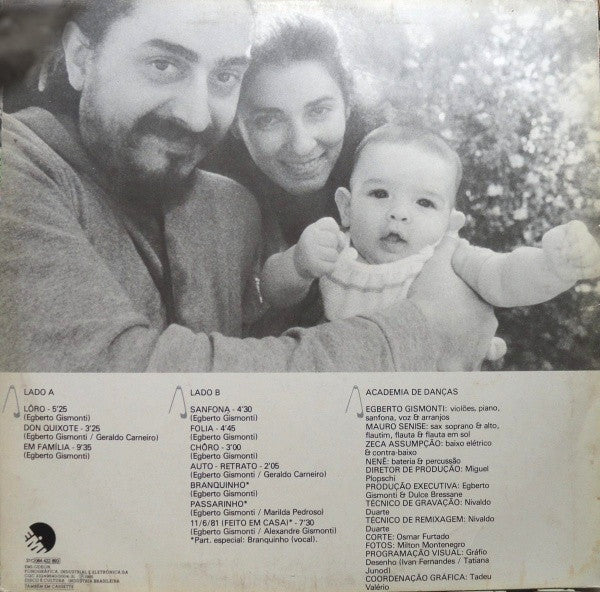 Egberto Gismonti : Em Família (LP, Album, RE, Cle)