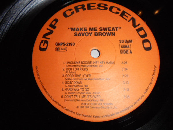 Savoy Brown : Make Me Sweat (LP, Album)