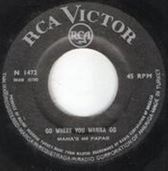 The Mamas & The Papas : California Dreamin' / Go Where You Wanna Go (7")