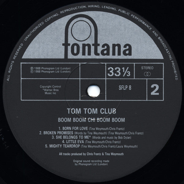 Tom Tom Club : Boom Boom Chi Boom Boom (LP, Album)