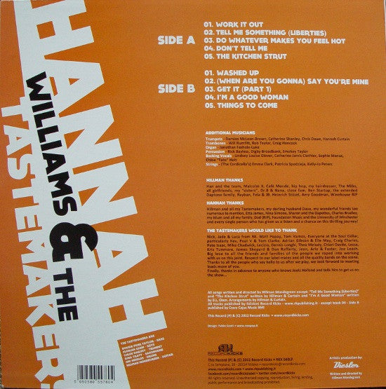 Hannah Williams & The Tastemakers : A Hill Of Feathers (LP, Album)