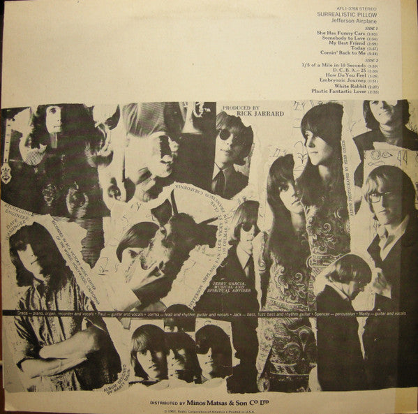 Jefferson Airplane : Surrealistic Pillow (LP, Album)