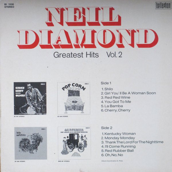 Neil Diamond : Greatest Hits Vol. 2 (LP, Comp)