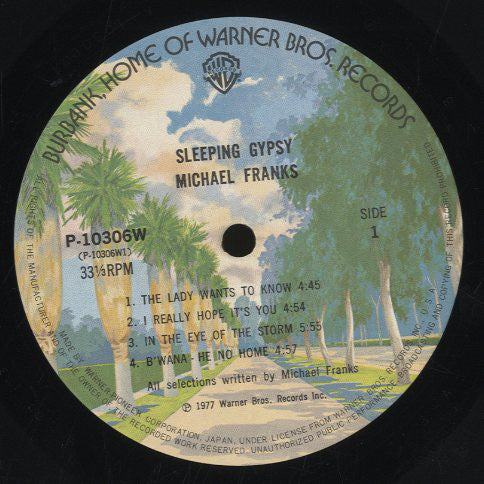 Michael Franks : Sleeping Gypsy (LP, Album)