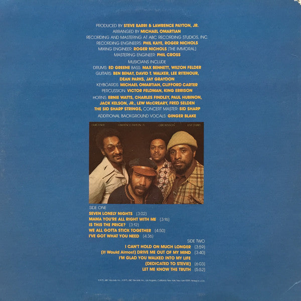Four Tops : Night Lights Harmony (LP, Album)