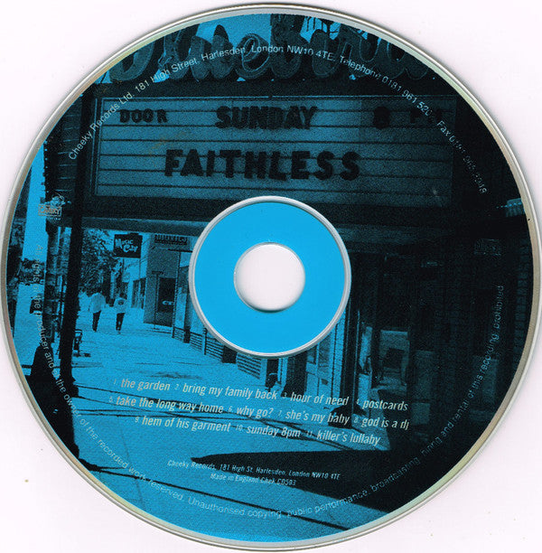Faithless : Sunday 8PM (CD, Album, P/Mixed)