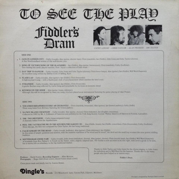 Fiddler's Dram : To See The Play (LP)