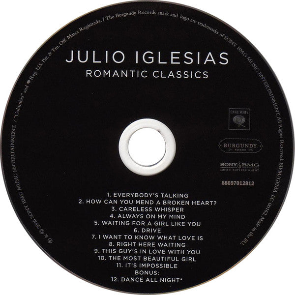 Julio Iglesias : Romantic Classics (CD, Album)