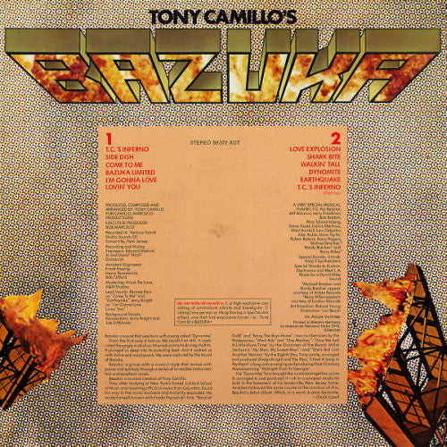 Tony Camillo's Bazuka : Bazuka (LP, Album)