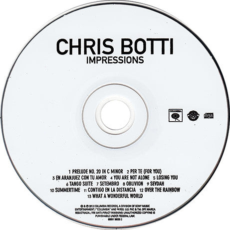 Chris Botti : Impressions (CD, Album)