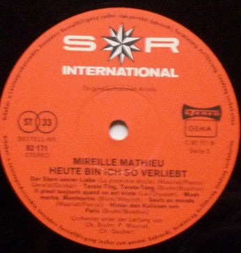 Mireille Mathieu : Heute Bin Ich So Verliebt (LP, Comp)