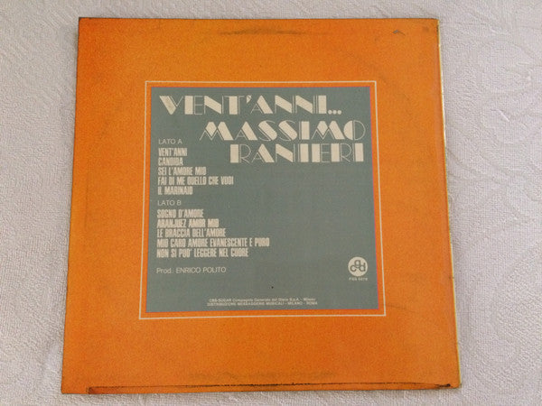 Massimo Ranieri : Vent'Anni (LP, Album)