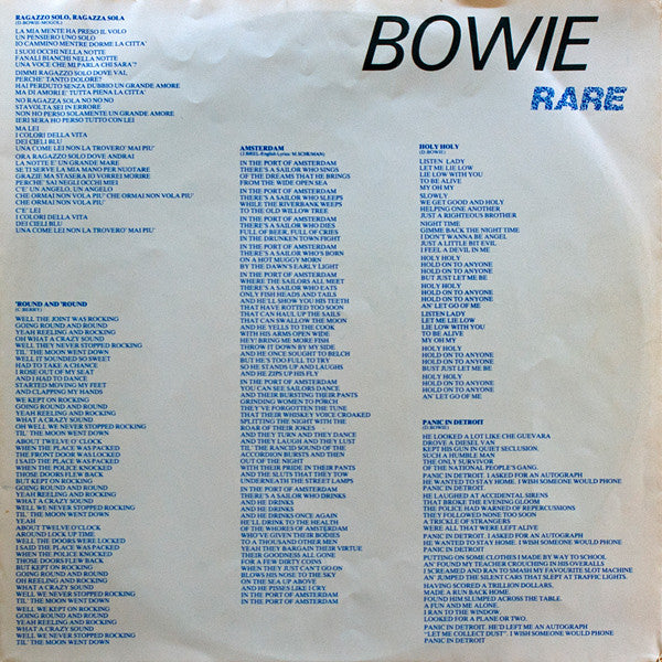 Bowie* : Rare (LP, Comp)
