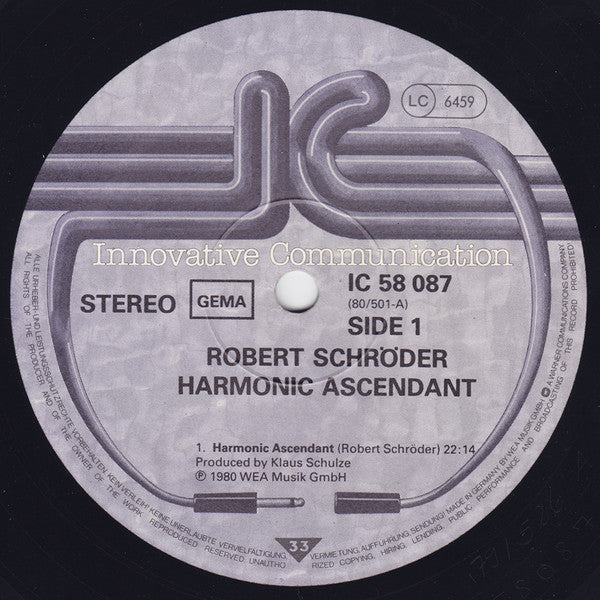 Robert Schröder : Harmonic Ascendant (LP, Album)
