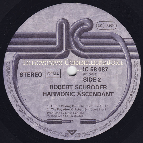 Robert Schröder : Harmonic Ascendant (LP, Album)