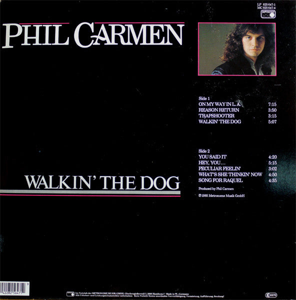 Phil Carmen : Walkin' The Dog (LP, Album)