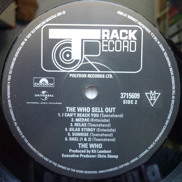 The Who : The Who Sell Out (LP, Album, RE, RM, RP, 180)