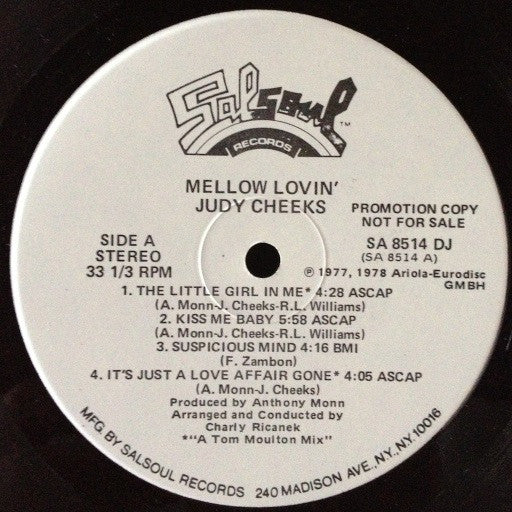 Judy Cheeks : Mellow Lovin' (LP, Album, Promo)
