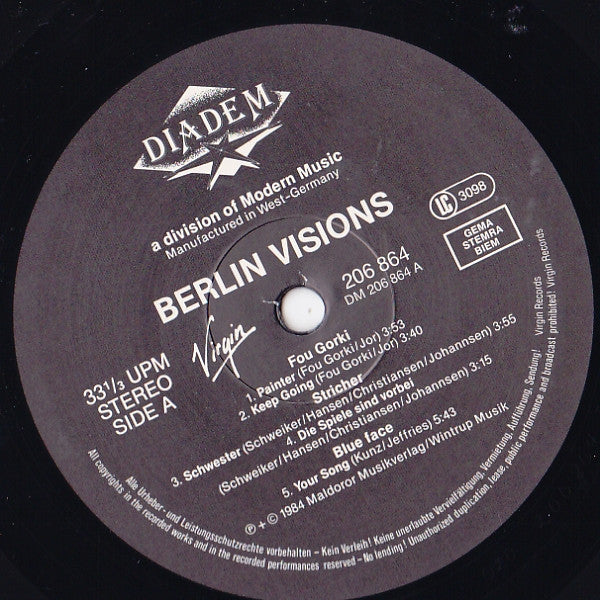 Various : Berlin Visions (LP, Comp)
