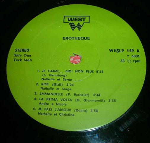 Various : Erotheque Music (LP, Comp)