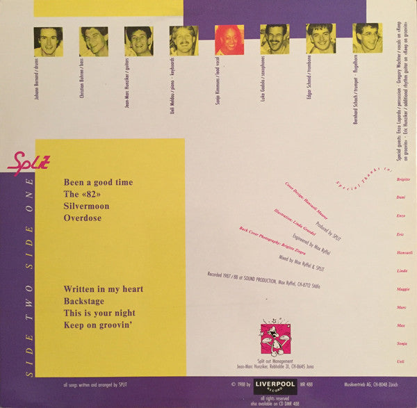 Split (4) featuring Sonja Kimmons : Splitoholics (LP, Album)
