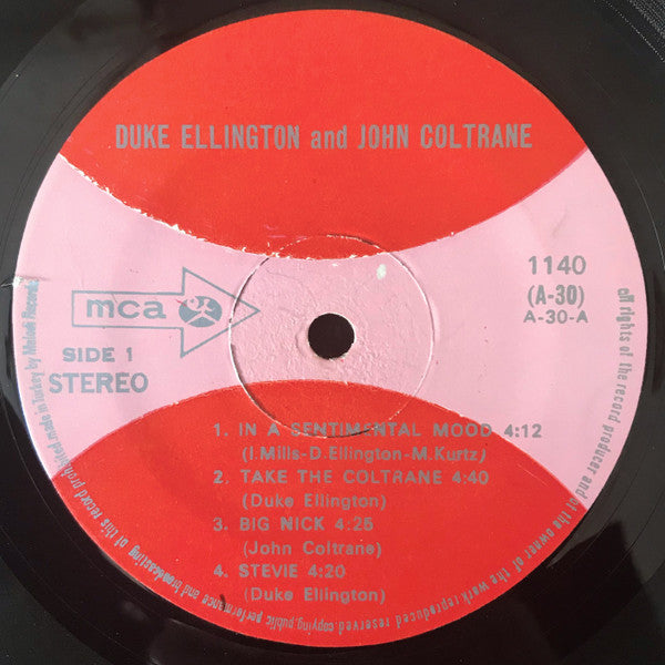 Duke Ellington & John Coltrane : Duke Ellington & John Coltrane (LP, Album, RE)