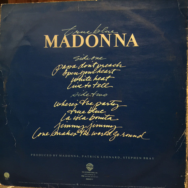 Madonna : True Blue (LP, Album)