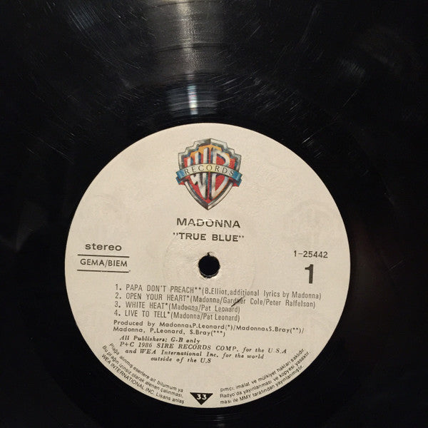 Madonna : True Blue (LP, Album)