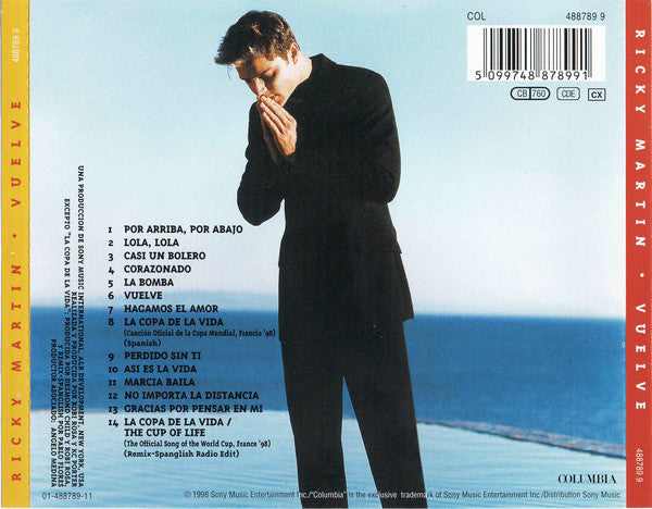 Ricky Martin : Vuelve (CD, Album)