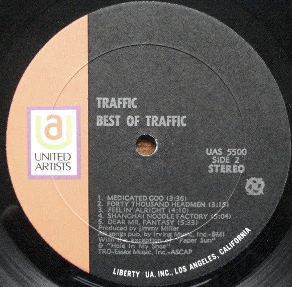 Traffic : Best Of Traffic (LP, Comp, All)