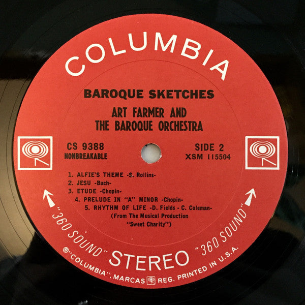 Art Farmer & The Baroque Orchestra : Baroque Sketches (LP, Album)