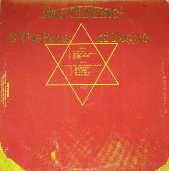 Ras Michael & The Sons Of Negus : Rastafari (LP, Album)