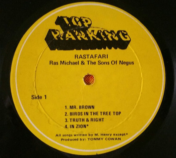 Ras Michael & The Sons Of Negus : Rastafari (LP, Album)