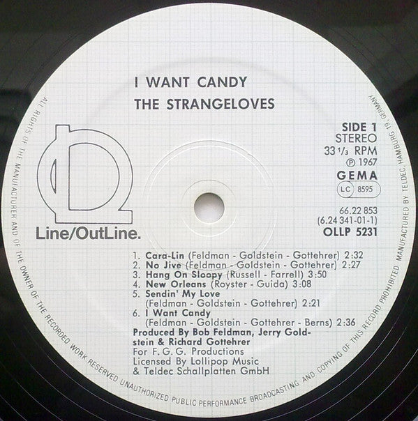 The Strangeloves : I Want Candy (LP, RE)