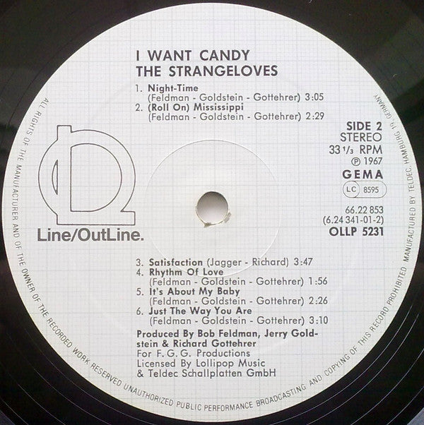 The Strangeloves : I Want Candy (LP, RE)