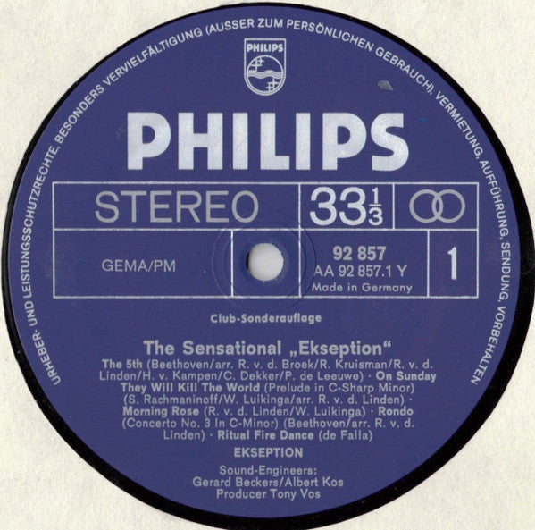 Ekseption : The Sensational (LP, Comp, Club)