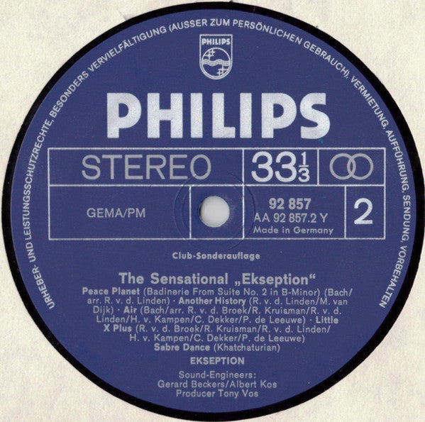 Ekseption : The Sensational (LP, Comp, Club)