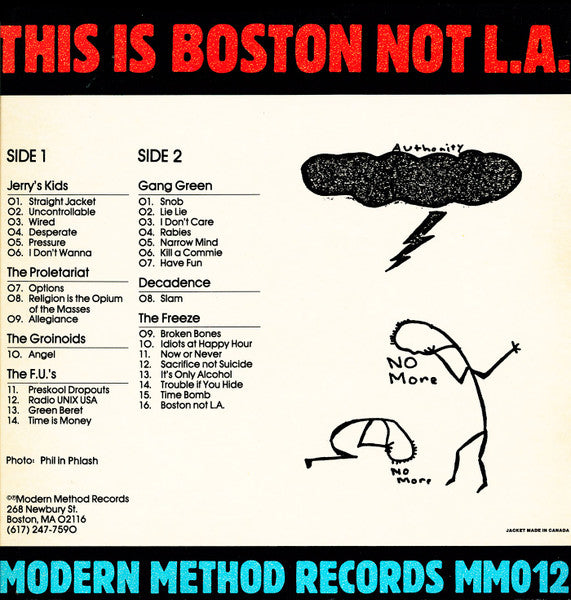 Various : This Is Boston Not L.A. (LP, Comp)