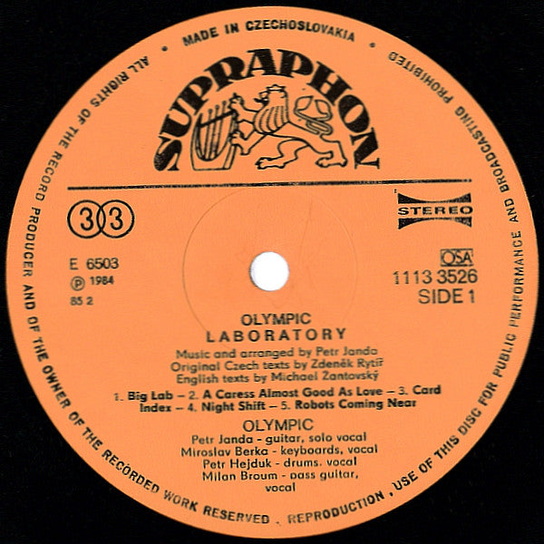 Olympic (2) : Laboratory (LP, Album, RP)
