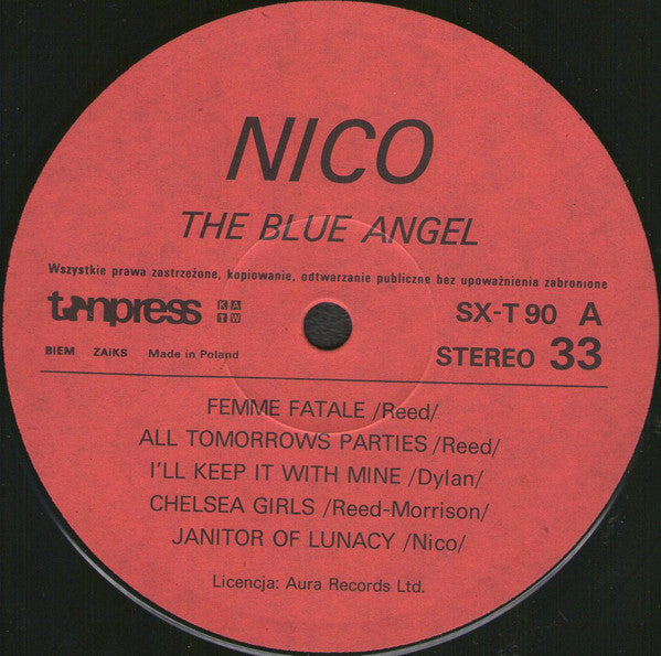 Nico (3) : The Blue Angel (LP, Comp)