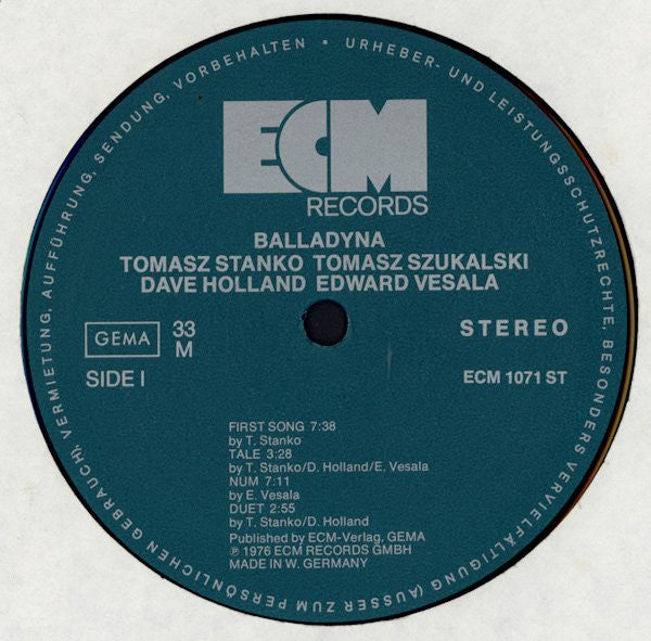 Tomasz Stańko : Balladyna (LP, Album)