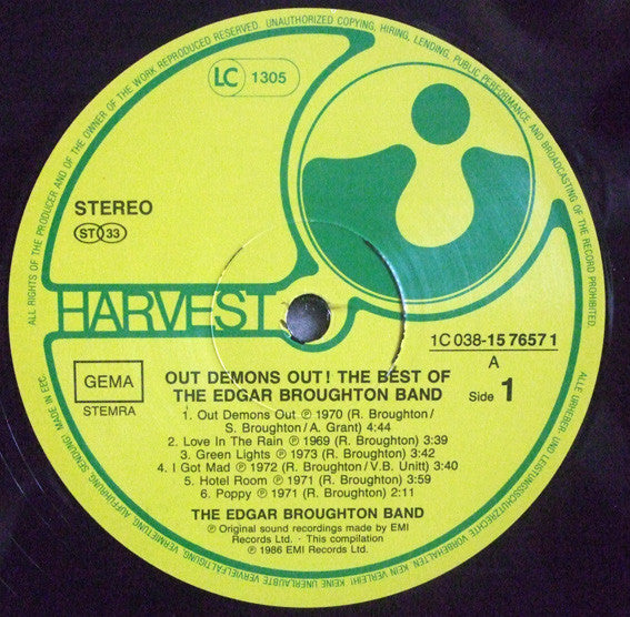 The Edgar Broughton Band : The Best Of Edgar Broughton Band - Out Demons Out! (LP, Comp)