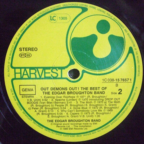 The Edgar Broughton Band : The Best Of Edgar Broughton Band - Out Demons Out! (LP, Comp)