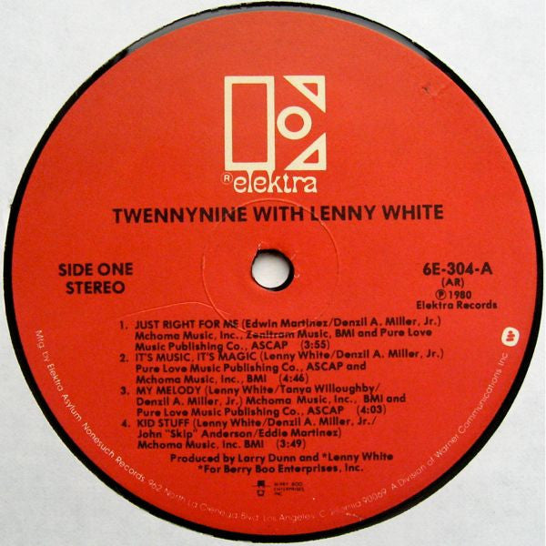 Twennynine With Lenny White : Twennynine With Lenny White (LP, Album, AR )