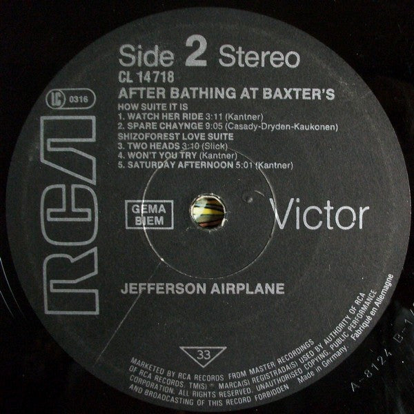 Jefferson Airplane : After Bathing At Baxter's (LP, Album, RE)