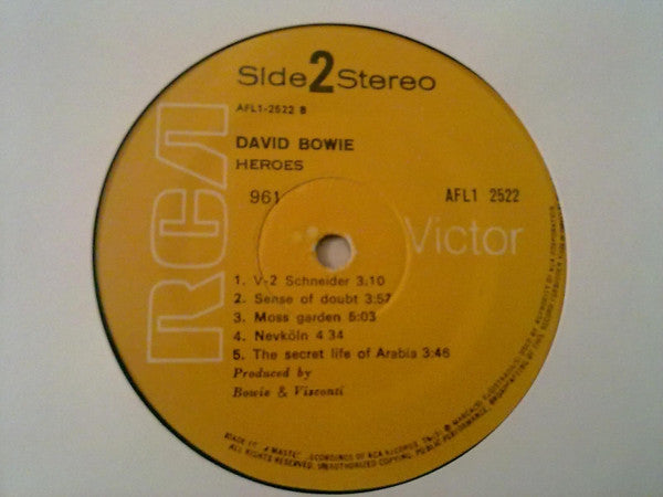 David Bowie : "Heroes" (LP, Album)