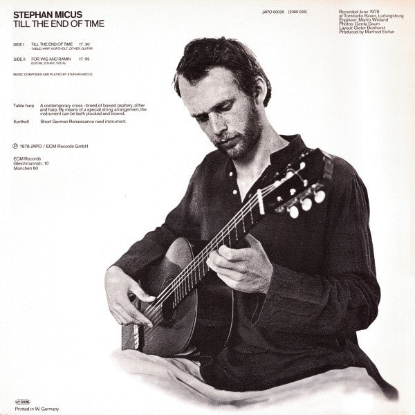 Stephan Micus : Till The End Of Time (LP, Album, RP, 2nd)