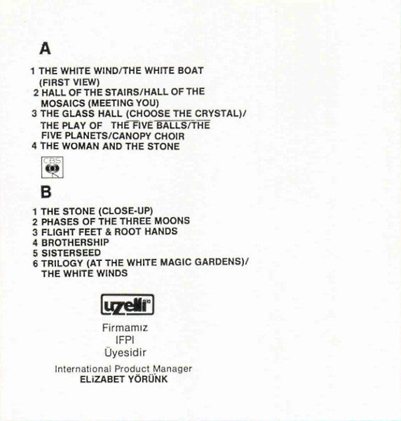 Andreas Vollenweider : White Winds (Cass, Album)