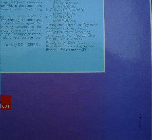 Antonio Carlos Jobim : Antonio Carlos Jobim Plays Jobim (LP, Album, RE)