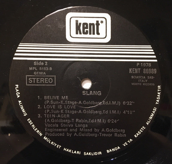 Slang (3) : Slang (LP, Album)